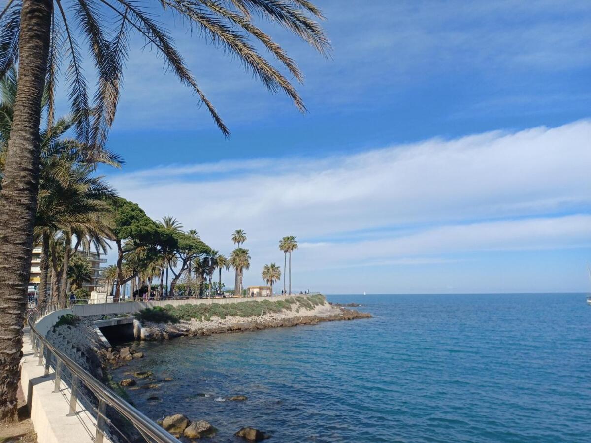 Juan Les Pins Tanit Studio Climatise Vue Sur Mer Piscine أنتيب المظهر الخارجي الصورة